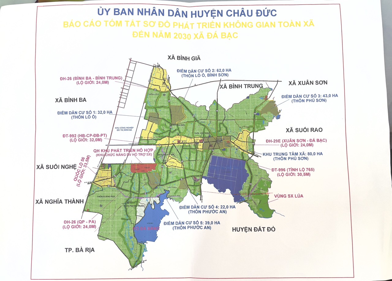 bản đồ kế hoạch sử dụng đất năm 2024